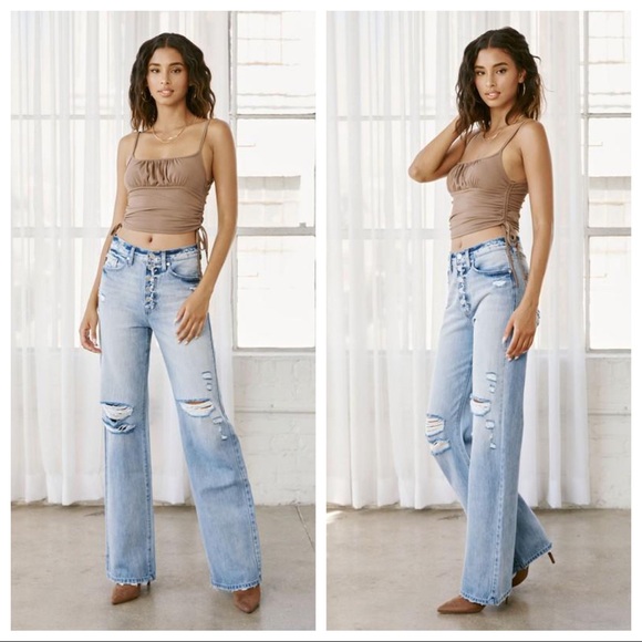 Friday Night Fling Ultra High Rise 90s Flare Jeans - Picture 3 of 6